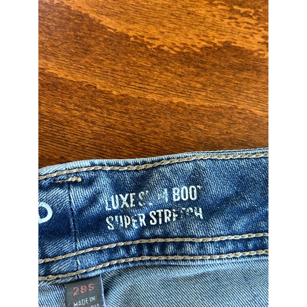 Torrid Luxe Slim Boot Super Stretch Jeans Womens Blue Denim Plus Sz 28 SHORT - Picture 4 of 9